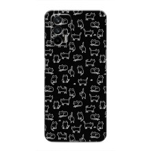 Чехол с принтом для Realme 7 (AlphaPrint) Модные коты (Меленькие котики)