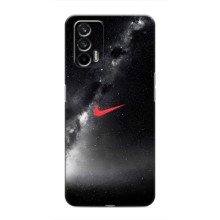 Чехол для Realme 7 - с принтом Найк (AlphaPrint) (Найк красный)