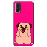 Чехол (ТПУ) Милые собачки для Realme 7 – Веселый Мопсик