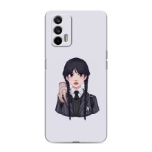 Чехлы Венсдей на Realme 7 Уэнсдей (AlphaPrint) (Уэнздей и Вещь)