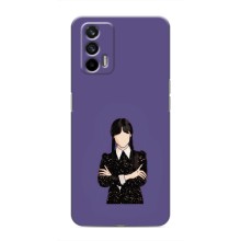 Чехлы Венсдей на Realme 7 Уэнсдей (AlphaPrint) (Уэнздей в черном)