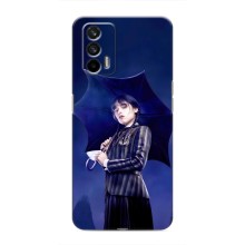 Чехлы Венсдей на Realme 7 Уэнсдей (AlphaPrint) (Уэнздей с зонтом)