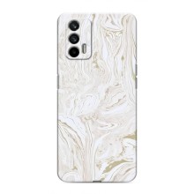Мраморний чехол на Realme 7 (VPrint) (Білий мрамор)