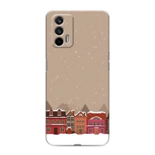 Новорічні, Святкові Чохли для Realme 7 - 2024 год (Зимове місто)