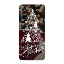 Рождественские Чехлы для Realme 7 (VPrint) (Елочка узорная)