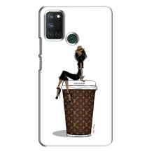 Чехлы Луи Витон для Realme 7i (AlphaPrint - LOUIS VUITTON) (кофе LOUIS VUITTON)