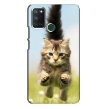 Чехлы с Котиками для Realme 7i (VPrint) (Прыжок кота)