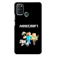 Чехол Майнкрафт на Realme 7i (AlphaPrint) Minecraft (герои Minecraft)