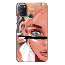 Чехол с печатью для Realme 7i - (Мода) (AlphaPrint) – Макияж