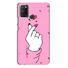 Чехол с принтом для Realme 7i (AlphaPrint - Знак сердечка) – Знак Love