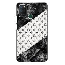 Чехол Стиль Louis Vuitton на Realme 7i (LV на белом)