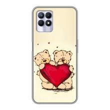 Чехлы для любимой на RealMe 8 Pro (VPrint) (Медвежата)