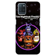 Чехлы Пять ночей с Фредди для Реалми 8 Про (Лого Фредди)