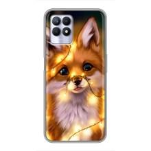 Чохли з картинкою Лисичка для Realme 8 Pro (VPrint) (Лисичка в гірляндах)
