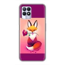 Чохли з картинкою Лисичка для Realme 8 Pro (VPrint) (Лиса з трояндою)