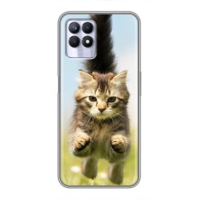 Чехлы с Котиками для Realme 8 Pro (VPrint) (Прыжок кота)