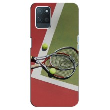 Чехлы с принтом Спортивная тематика для Realme 8 Pro – Ракетки теннис
