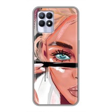 Чехол с печатью для Realme 8 Pro - (Мода) (AlphaPrint) – Макияж