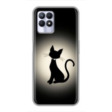 Чехол с принтом для Realme 8 Pro (AlphaPrint) Модные коты – Силуэт котика