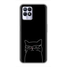 Чехол с рисунком кот на Realme 8 Pro – Равнодушный кот