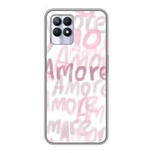 Чехол с розовым рисунком для Realme 8 Pro – Любовь