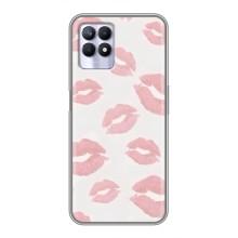 Чехол с розовым рисунком для Realme 8 Pro – Розовые губы