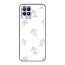 Чехол с розовым рисунком для Realme 8 Pro – Розовые цветы