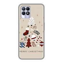 Рождественские Чехлы для Realme 8 Pro (VPrint) (Merry Christmas)