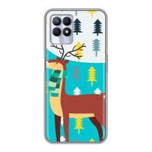Силіконовий бампер з картинкою звірів для Realme 8 Pro (Олень із шарфом)