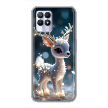 Яркий чехол для Realme 8 Pro с Зимними Оленятами – Блистающий оленёнок