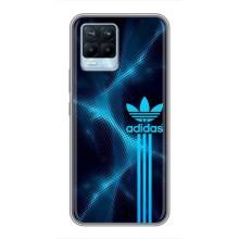 Чохли Адидас для Realme 8 (AlphaPrint) (Синій Адідас)
