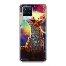 Чохли з картинкою Лисичка для Realme 8 (VPrint) (Лисичка в космосі)