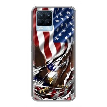 Чехол Флаг USA для Realme 8 (Флаг USA)