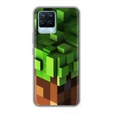 Чехол Майнкрафт на Realme 8 (AlphaPrint) Minecraft – текстура Майнкрафт