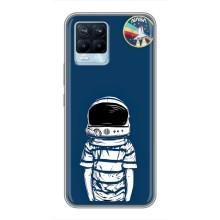 Чохол NASA для Realme 8 (AlphaPrint) (Хлопчик в шоломі)