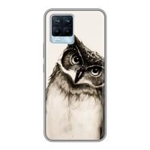 Чохол з пташками на Realme 8 (VPrint) (Сова)