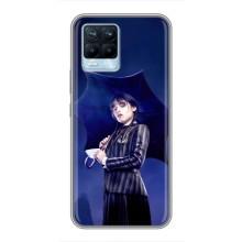 Чохли Венсдей на Realme 8 Уенсдей (AlphaPrint) (Венздей з парасолькою)