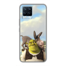 Чехол с мультфильмом Шрек на Realme 8 – Шрек и осел
