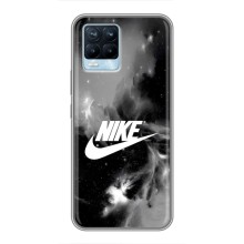 Чехол с логотипом Найк на Realme 8 – Найк дымчатый