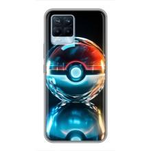 Чехол с Пикачу на Realme 8 – Мяч Пикачу