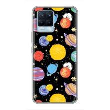 Космічні Чохли для Рілмі 8 (VPrint) (Намальовані планети)