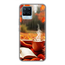 Чохол з унікальним дизайном 'Осінь з кавою' для Realme 8 – Кава і дощ