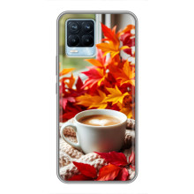 Чехол с уникальным дизайном «Осень с кофе» для Realme 8