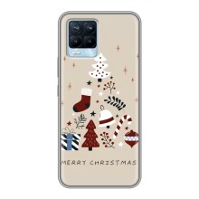 Різдвяні Чохли для Realme 8 (VPrint) (Merry Christmas)