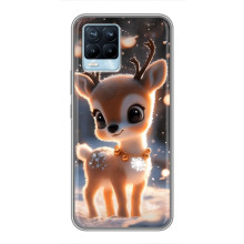 Яркий чехол для Realme 8 с Зимними Оленятами – Оленёнок