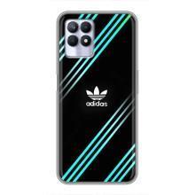 Чехлы Адидас для Realme 8i (AlphaPrint) (Адидас с полосами)
