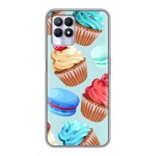 Чехлы с Фруктами для Realme 8i (VPrint) (Кексики)