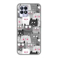Чехлы с Котиками для Realme 8i (VPrint) (Рисованные котики)