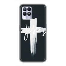 Чехол для Realme 8i (AlphaPrint) - (Христианские) (Иисус)