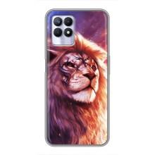 Чехол со Львом для Realme 8i (VPrint) (Красочный Лев)